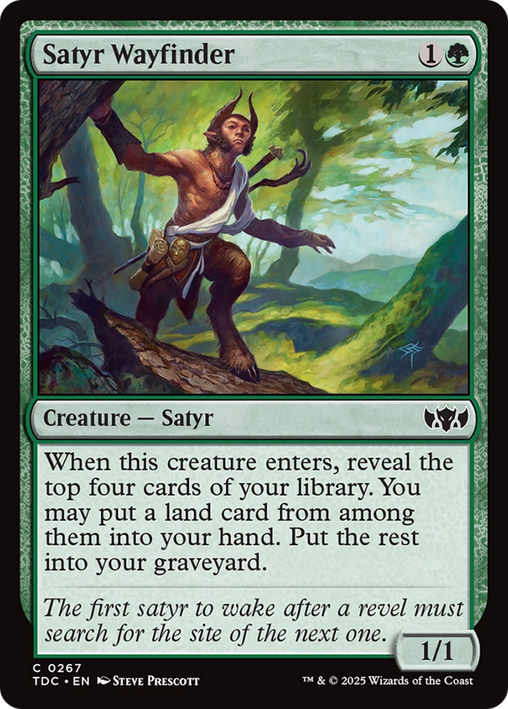 Satyr Wayfinder [Tarkir: Dragonstorm Commander] Magic: The Gathering