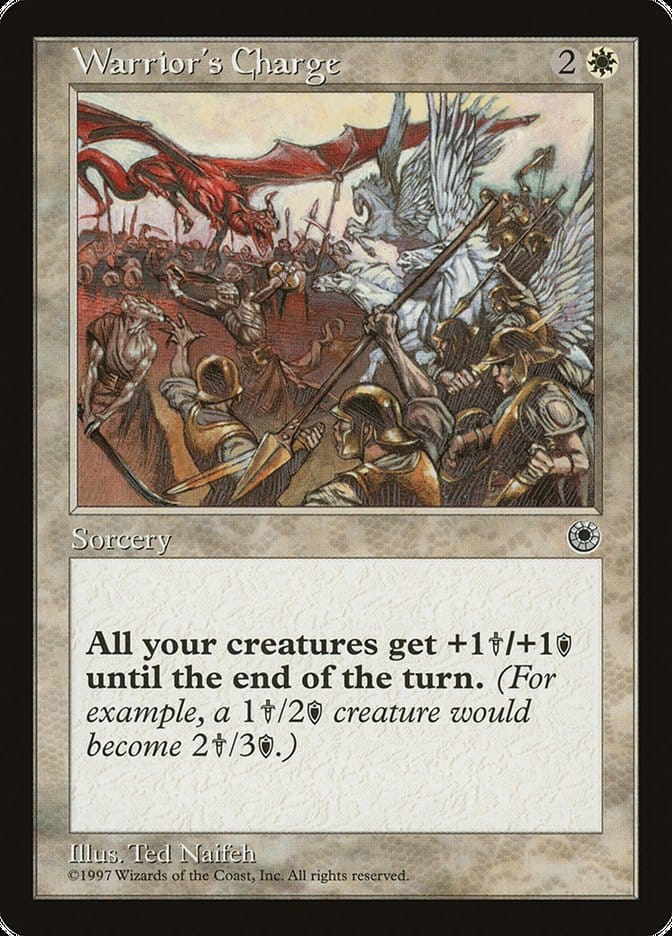 Warrior's Charge (No Flavor Text) [Portal] Magic: The Gathering