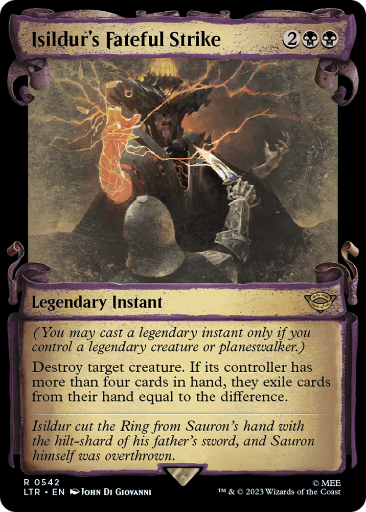 Isildur's Fateful Strike [The Lord of the Rings: Tales of Middle-Earth Showcase Scrolls] Magic: The Gathering
