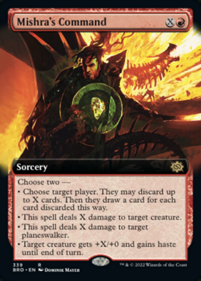 Mishra's Command (Extended Art) [The Brothers' War] Magic: The Gathering