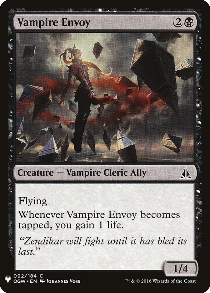 Vampire Envoy [Mystery Booster] Magic: The Gathering