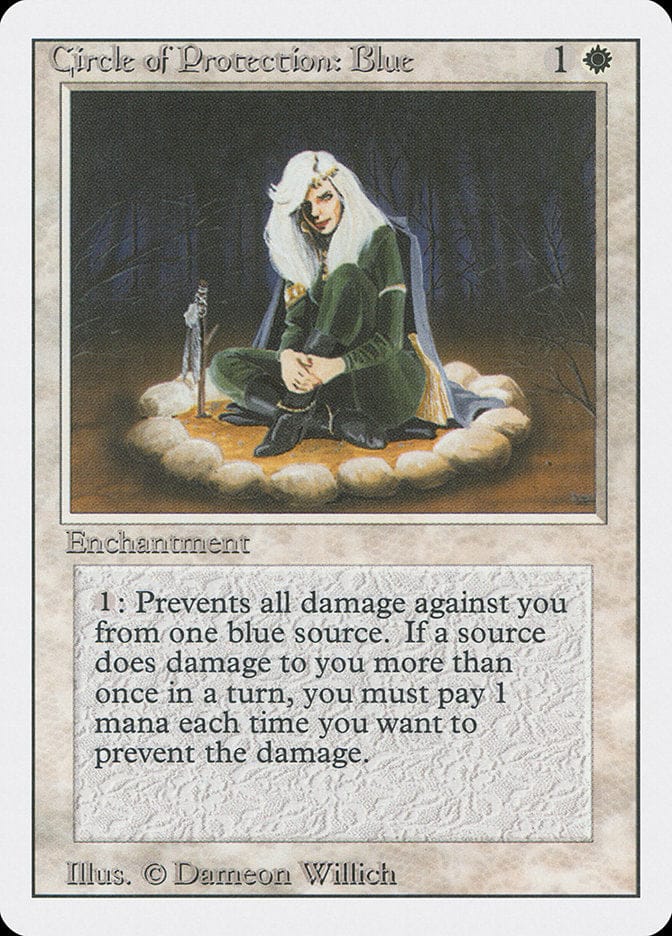 Circle of Protection: Blue [Revised Edition] Magic: The Gathering