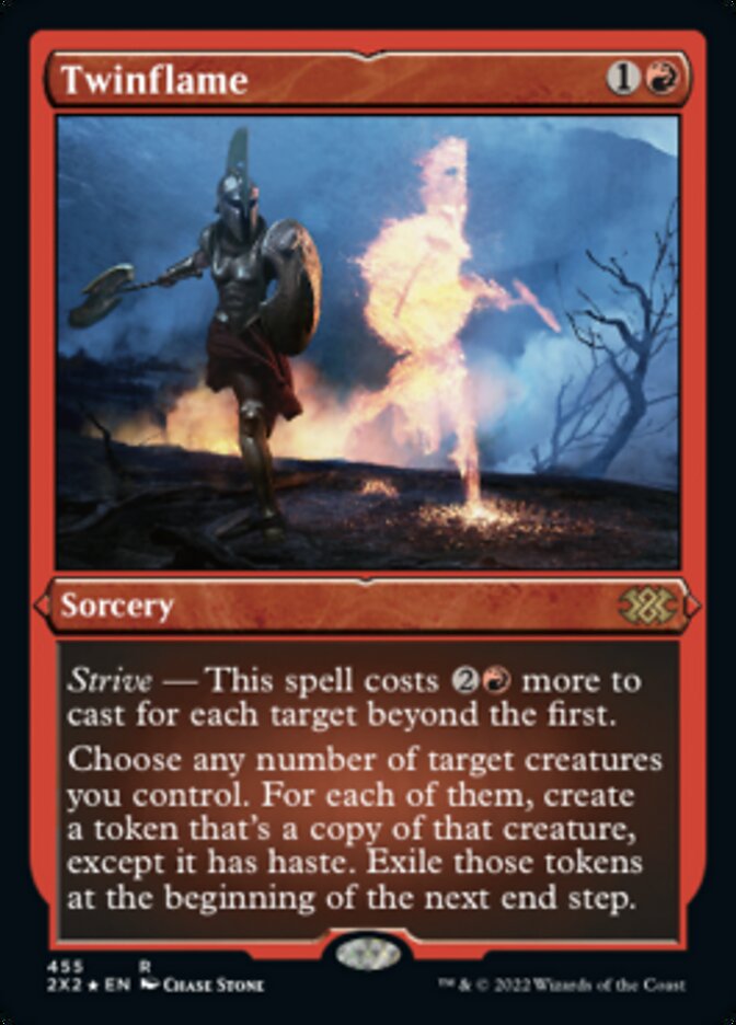 Twinflame (Foil Etched) [Double Masters 2022] Magic: The Gathering