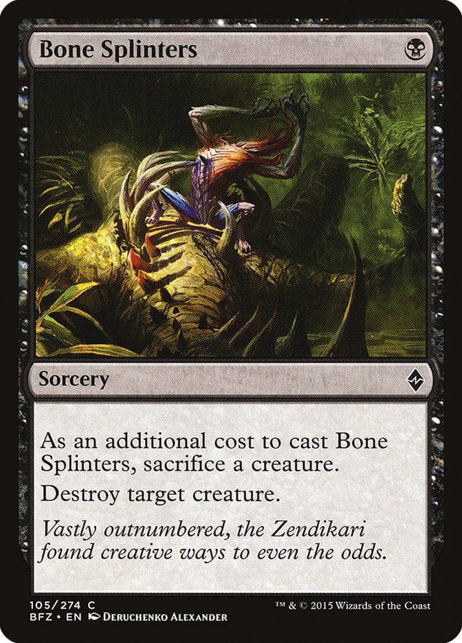 Bone Splinters [Battle for Zendikar] Magic: The Gathering