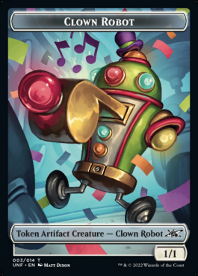 Clown Robot (003) Token [Unfinity Tokens] Magic: The Gathering