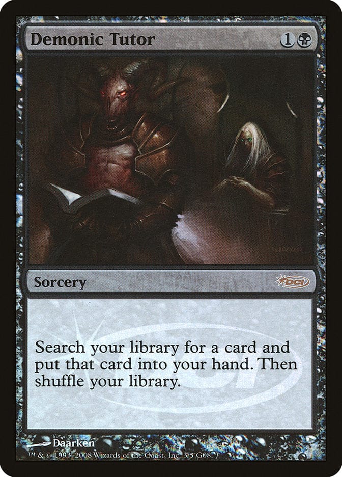 Demonic Tutor [Judge Gift Cards 2008] Magic: The Gathering
