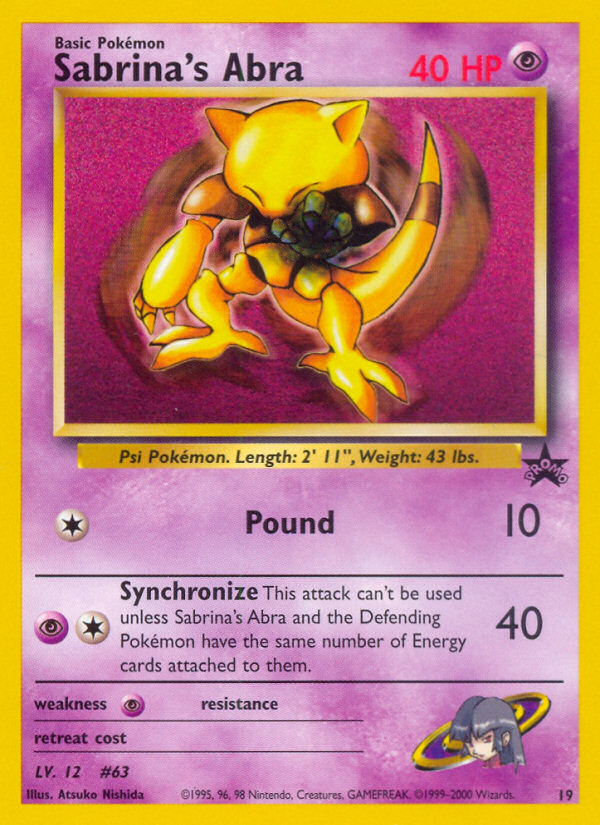 Sabrina's Abra (19) [Wizards of the Coast: Black Star Promos] Pokémon