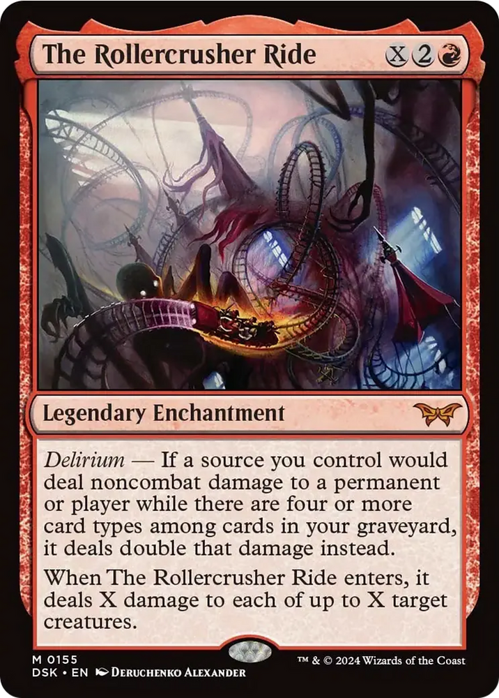 The Rollercrusher Ride (0155) [Duskmourn: House of Horror] Magic: The Gathering
