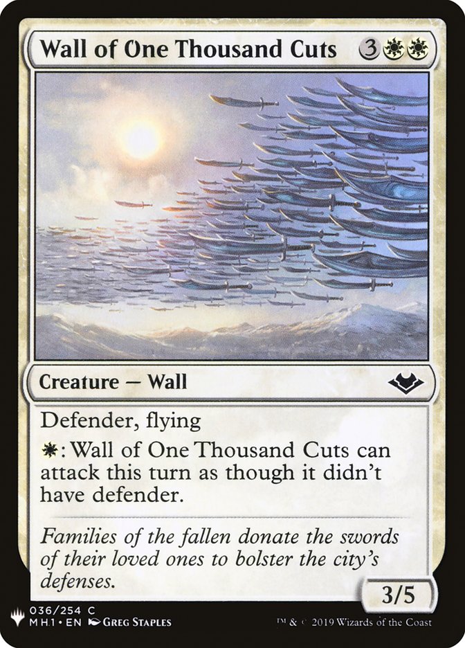 Wall of One Thousand Cuts [Mystery Booster] Magic: The Gathering