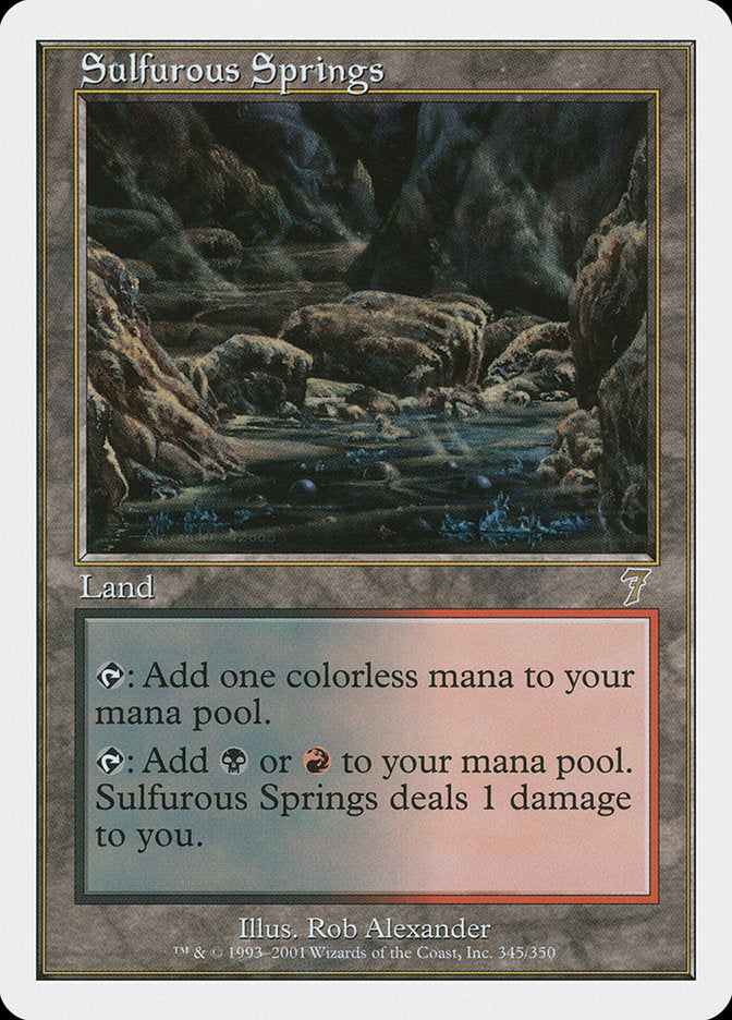 Sulfurous Springs [Seventh Edition] Magic: The Gathering