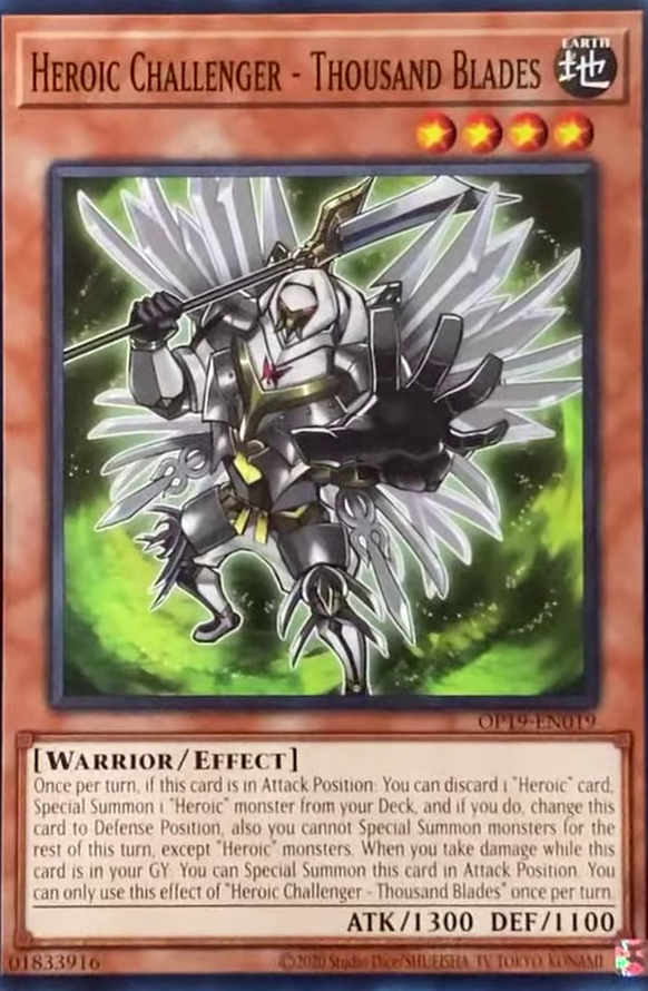 Heroic Challenger - Thousand Blades [OP19-EN019] Common Yu-Gi-Oh!