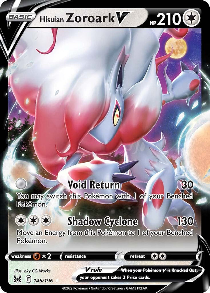 Hisuian Zoroark V (146/196) [Sword & Shield: Lost Origin] Pokémon