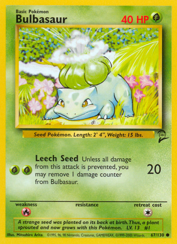 Bulbasaur (67/130) [Base Set 2] Pokémon