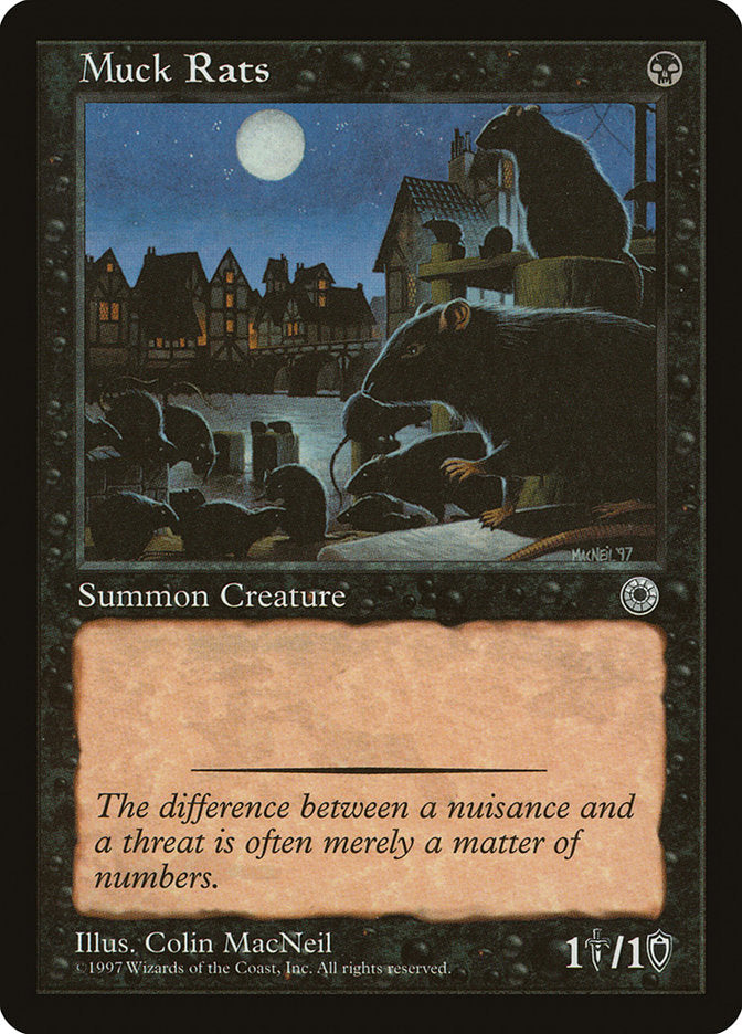 Muck Rats [Portal] Magic: The Gathering