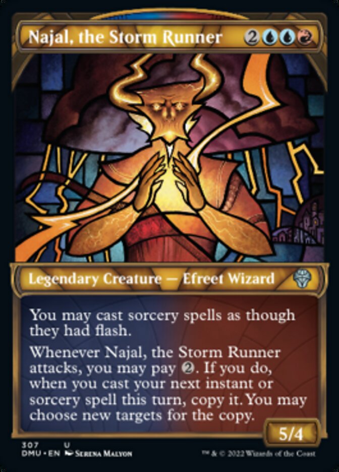 Najal, the Storm Runner (Showcase) [Dominaria United] Magic: The Gathering