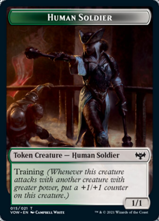 Human Soldier Token [Innistrad: Crimson Vow Tokens] Magic: The Gathering
