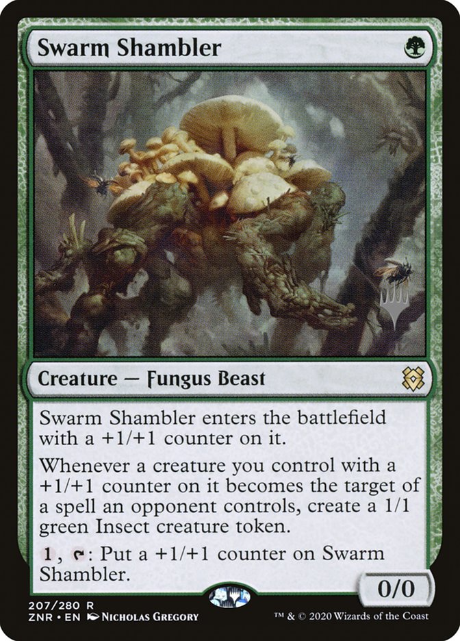 Swarm Shambler (Promo Pack) [Zendikar Rising Promos] Magic: The Gathering