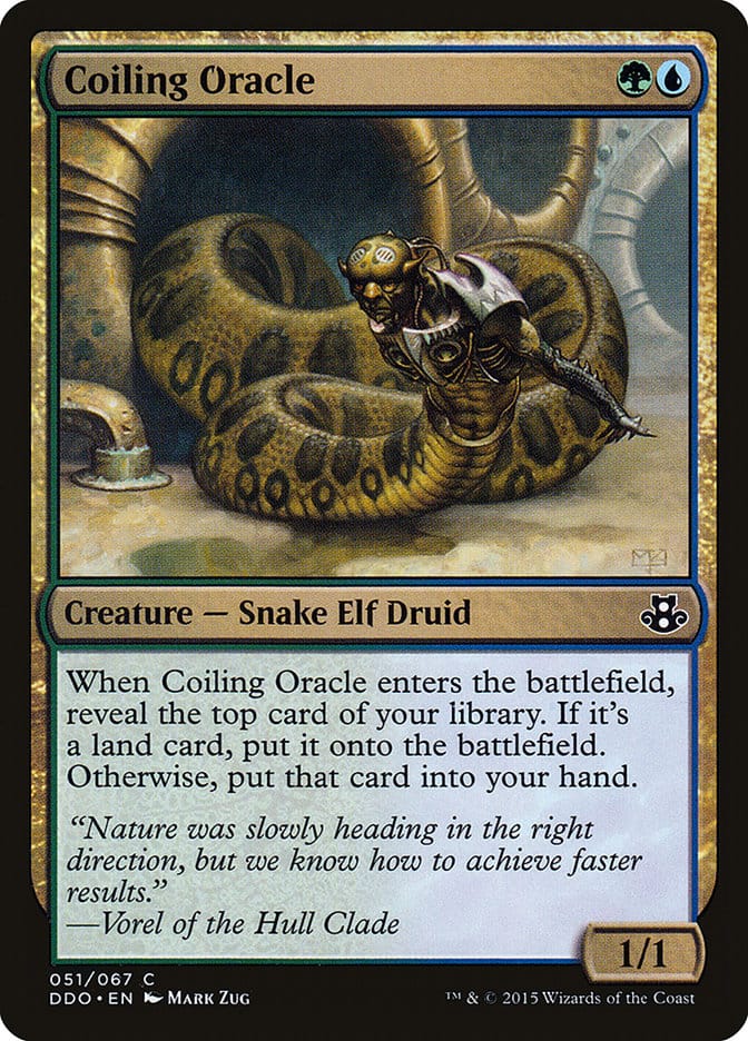 Coiling Oracle [Duel Decks: Elspeth vs. Kiora] Magic: The Gathering