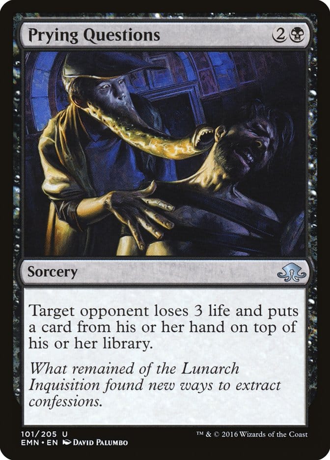 Prying Questions [Eldritch Moon] Magic: The Gathering