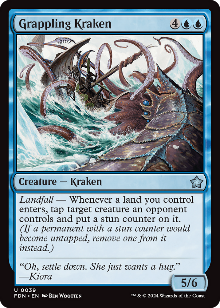 Grappling Kraken [Foundations] Magic: The Gathering