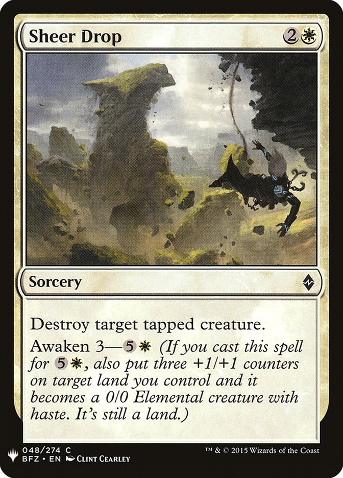 Sheer Drop [Mystery Booster] Magic: The Gathering