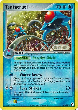Tentacruel (45/92) (Stamped) [EX: Legend Maker] Pokémon