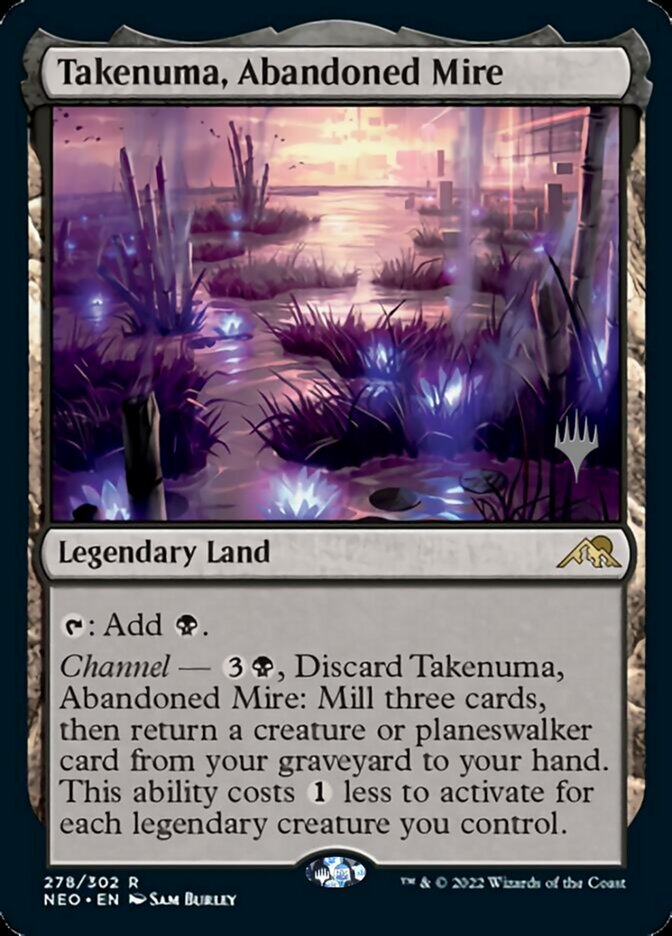 Takenuma, Abandoned Mire (Promo Pack) [Kamigawa: Neon Dynasty Promos] Magic: The Gathering