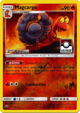 Magcargo (24/168) (League Promo 2nd Place) [Sun & Moon: Celestial Storm] Pokémon