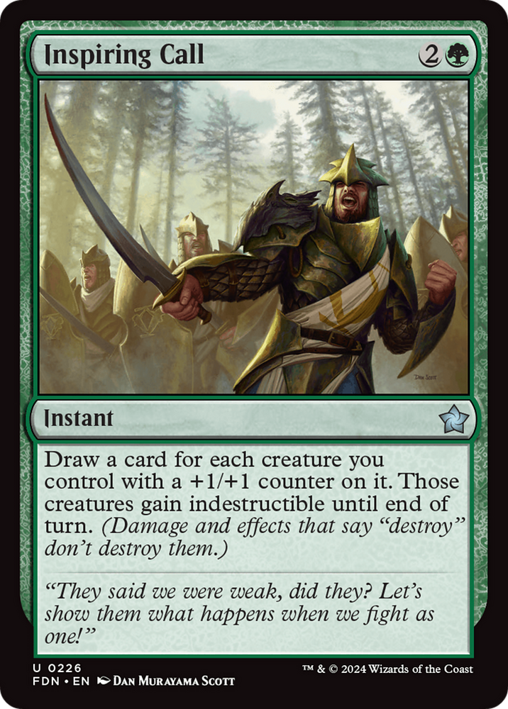 Inspiring Call [Foundations] Magic: The Gathering