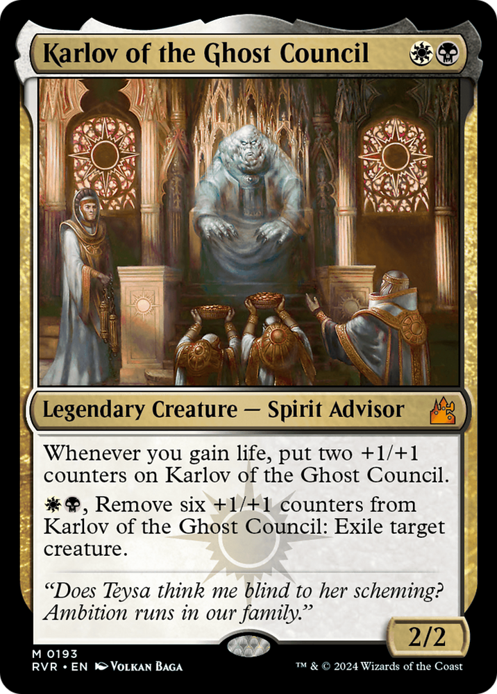 Karlov of the Ghost Council [Ravnica Remastered] Magic: The Gathering