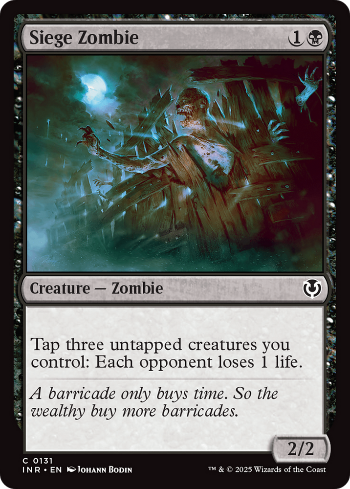 Siege Zombie [Innistrad Remastered] Magic: The Gathering