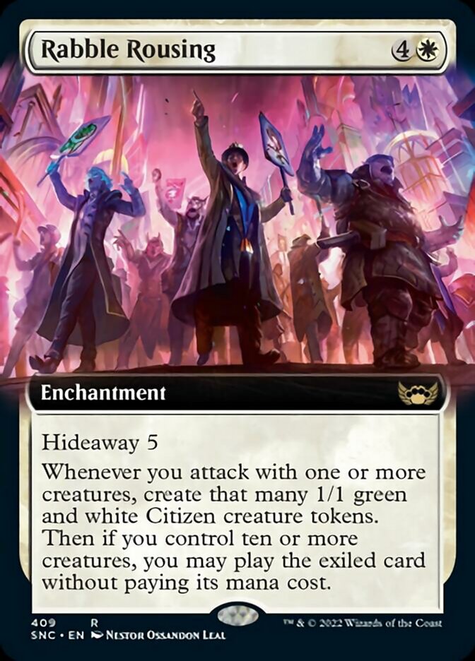 Rabble Rousing (Extended Art) [Streets of New Capenna] Magic: The Gathering