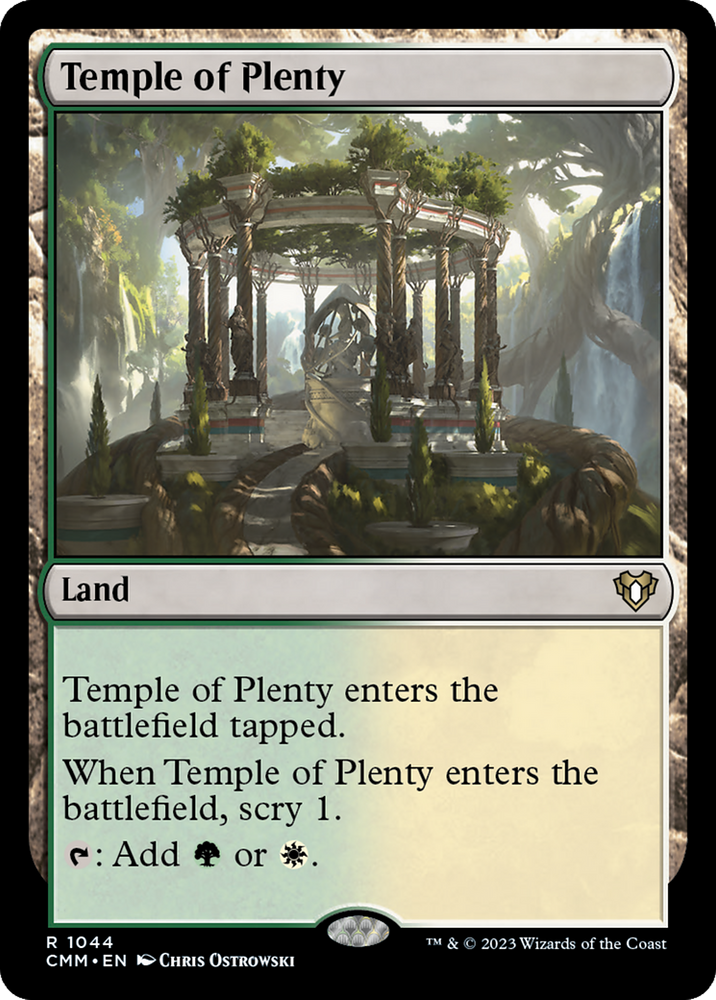 Temple of Plenty [Commander Masters] Magic: The Gathering