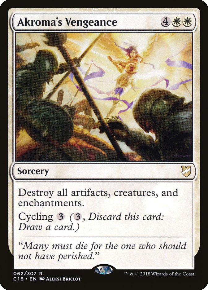Akroma's Vengeance [Commander 2018] Magic: The Gathering