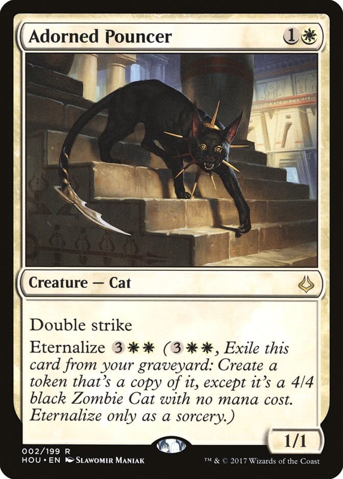 Adorned Pouncer [Hour of Devastation] Magic: The Gathering