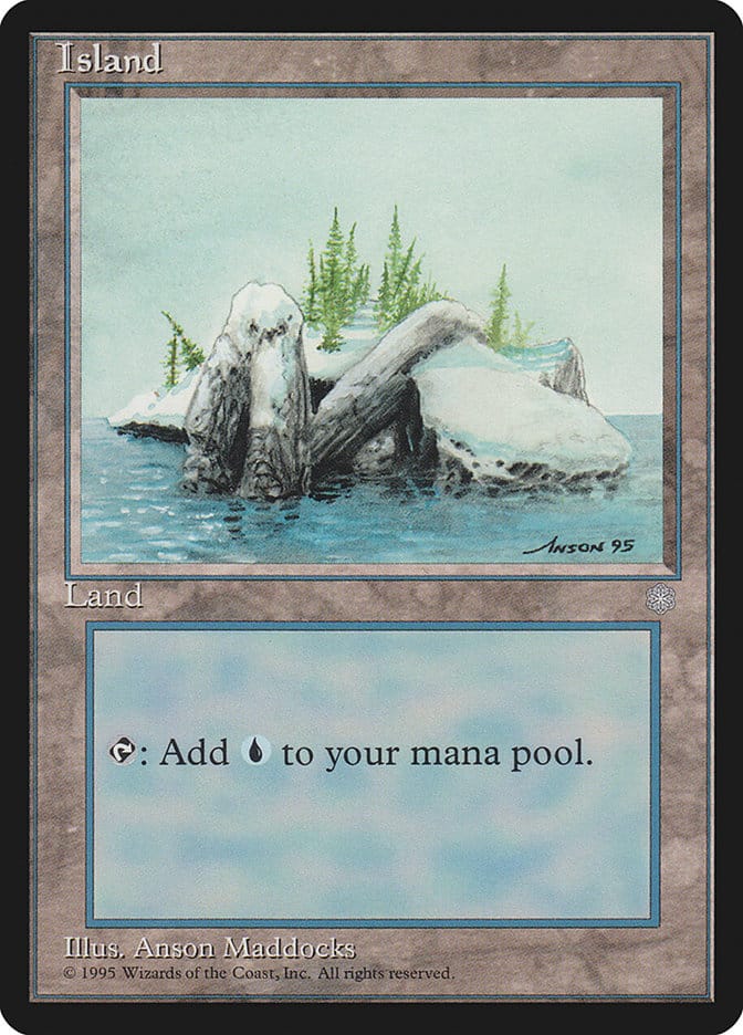 Island (Signature on Right) [Ice Age] Magic: The Gathering