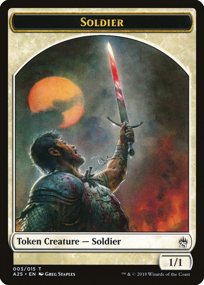 Soldier Token [Masters 25 Tokens] Magic: The Gathering
