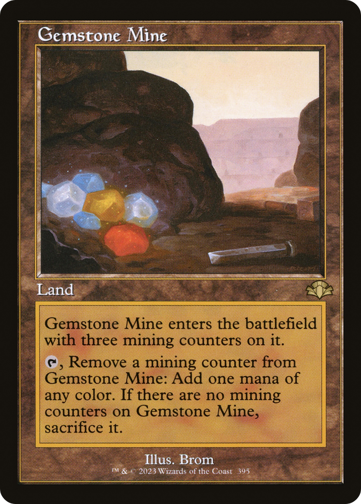 Gemstone Mine (Retro) [Dominaria Remastered] Magic: The Gathering