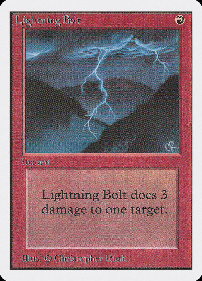 Lightning Bolt [Unlimited Edition] Magic: The Gathering