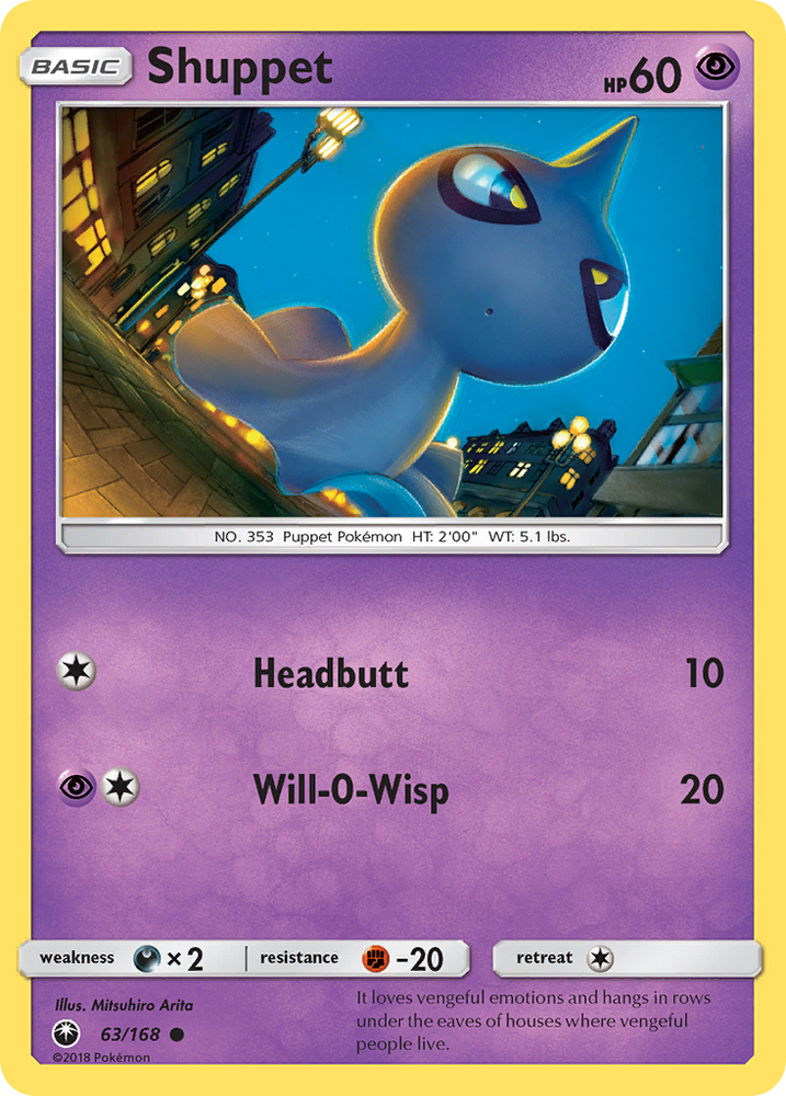 Shuppet (63/168) [Sun & Moon: Celestial Storm] Pokémon