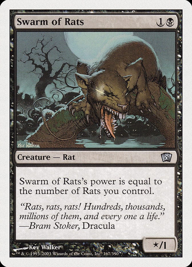 Swarm of Rats [Eighth Edition] Magic: The Gathering
