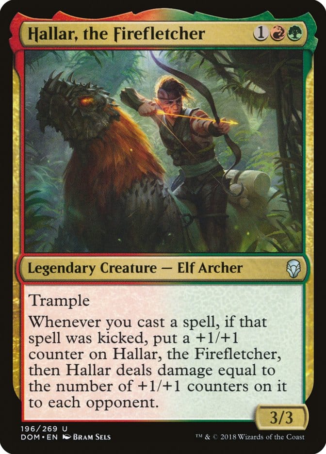 Hallar, the Firefletcher [Dominaria] Magic: The Gathering
