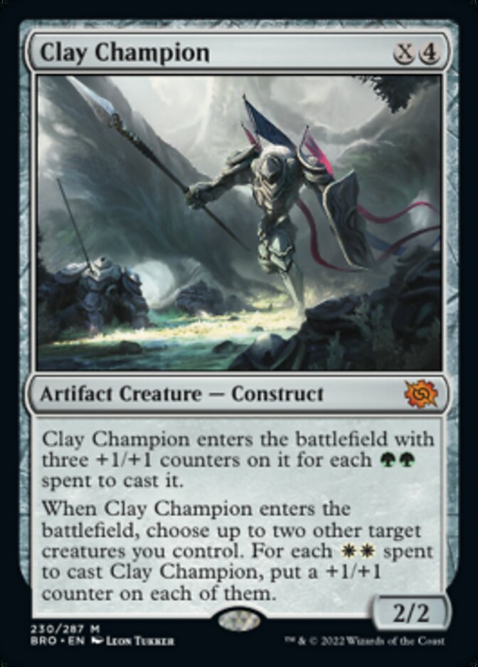 Clay Champion [The Brothers' War] Magic: The Gathering