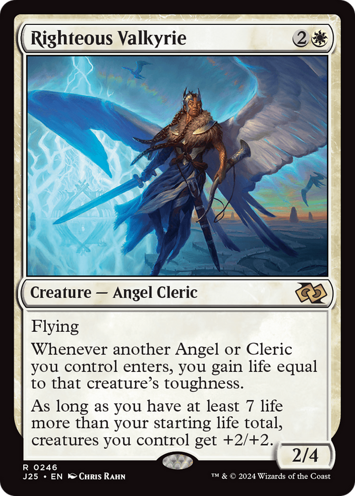 Righteous Valkyrie [Foundations Jumpstart] Magic: The Gathering