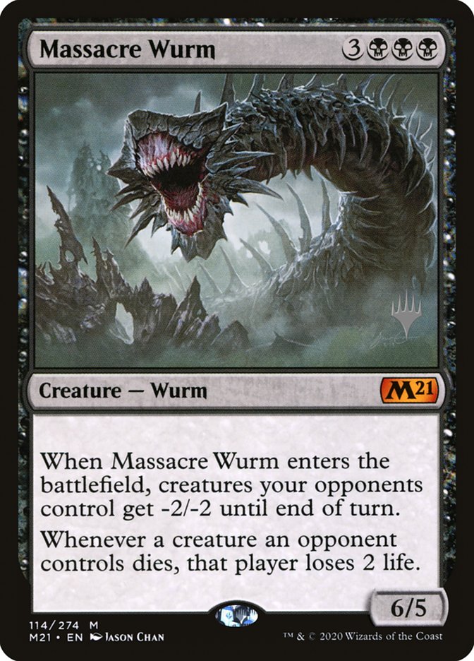 Massacre Wurm (Promo Pack) [Core Set 2021 Promos] Magic: The Gathering