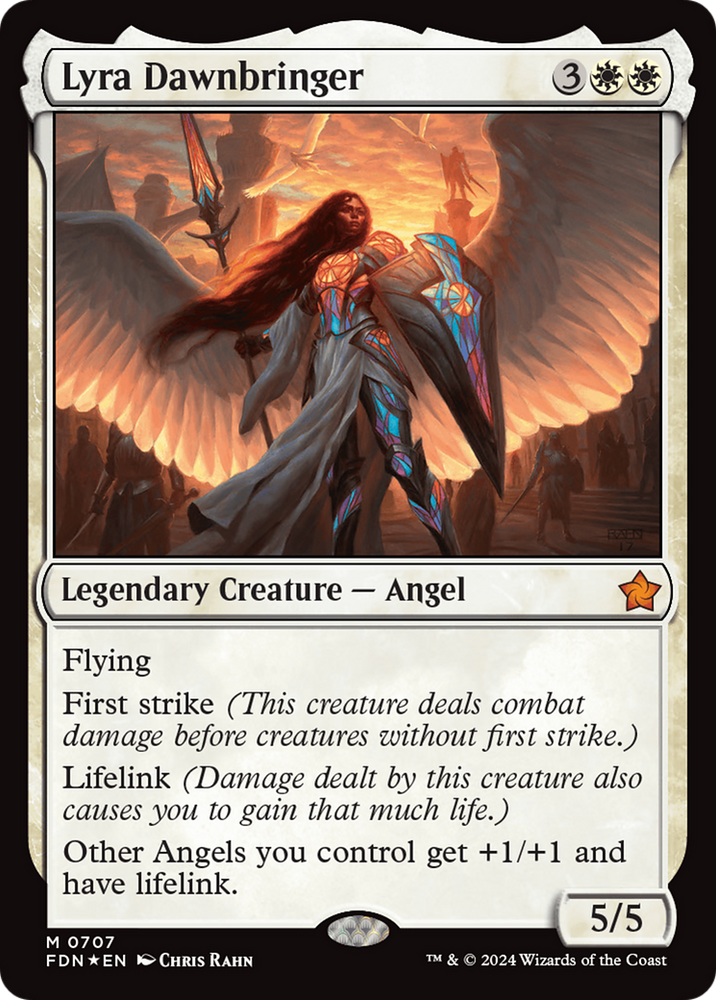 Lyra Dawnbringer [Foundations] Magic: The Gathering