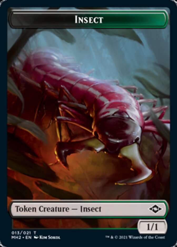 Insect // Treasure (21) Double-Sided Token [Modern Horizons 2 Tokens] Magic: The Gathering