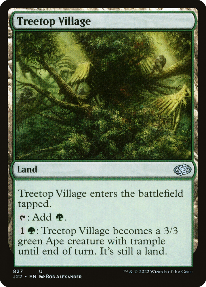 Treetop Village [Jumpstart 2022] Magic: The Gathering