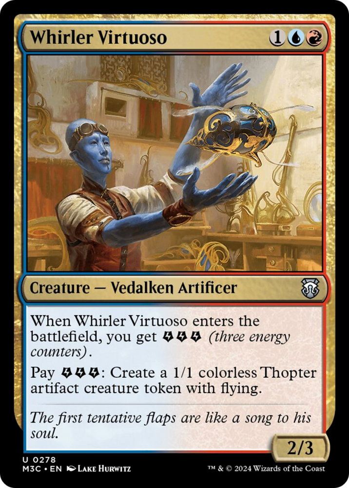Whirler Virtuoso (Ripple Foil) [Modern Horizons 3 Commander] Magic: The Gathering