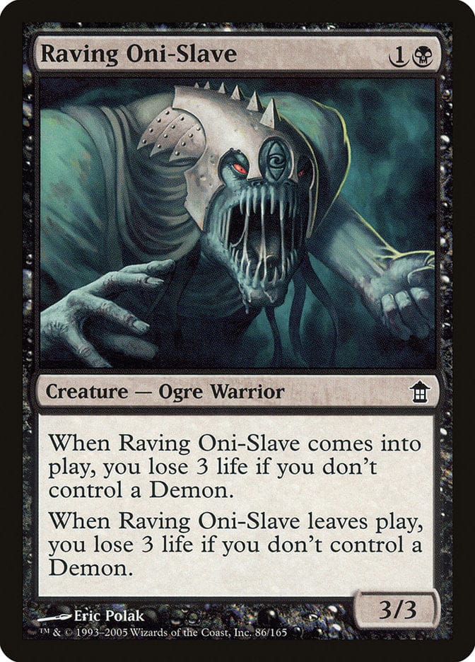 Raving Oni-Slave [Saviors of Kamigawa] Magic: The Gathering